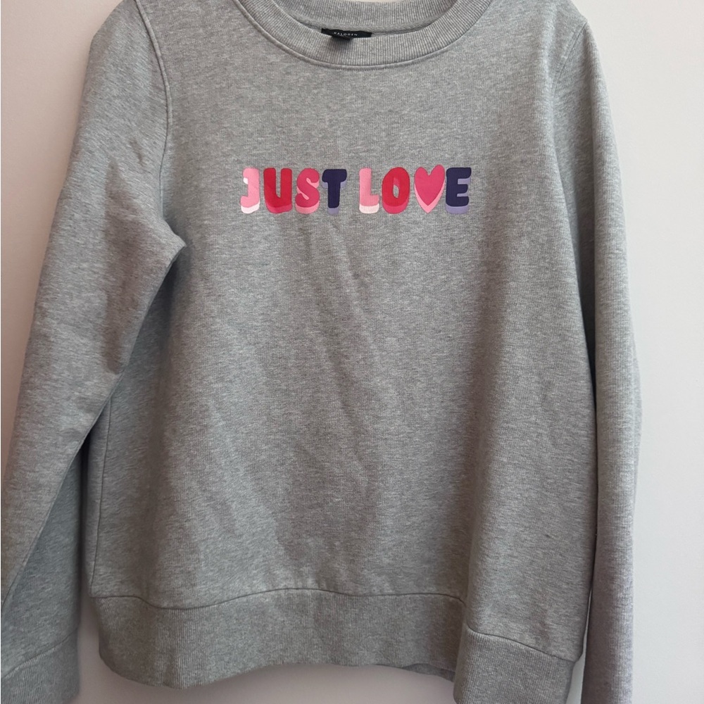 Halogen Gray Crewneck Sweatshirt
